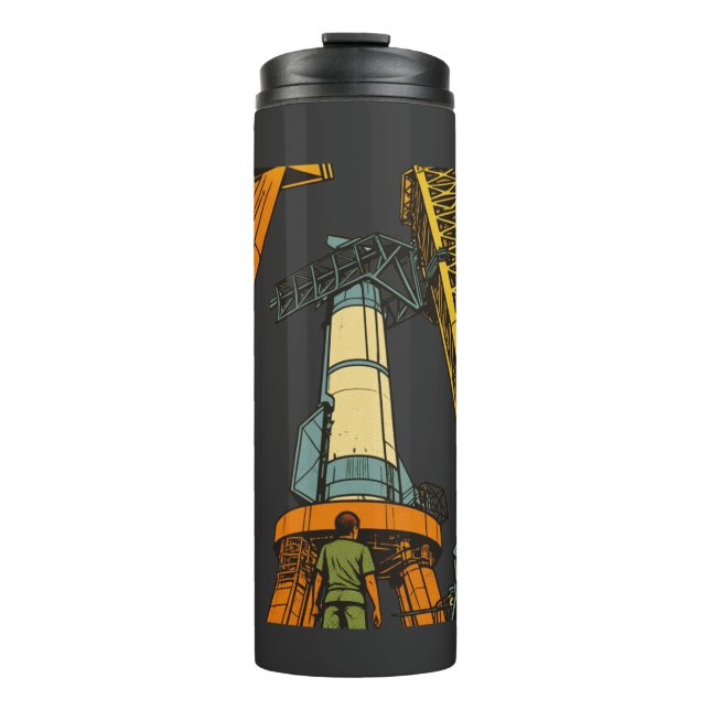 Garrafa Térmica Foguete Espacial de Próxima Geração | (Frente)