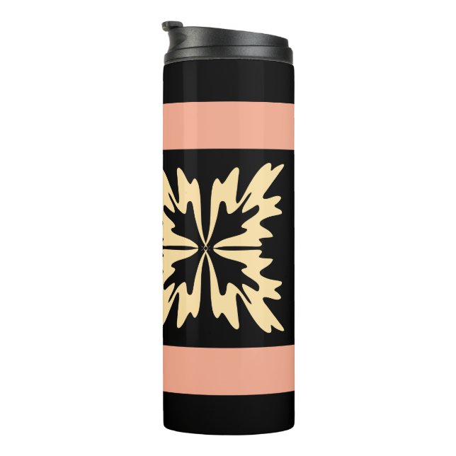 Garrafa Térmica Folgas de Arte Mínimas Modernas (Rotação à direita)