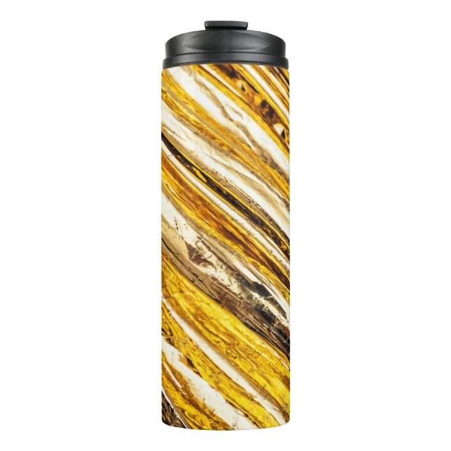Garrafa Térmica Folha Challn Shimmering Gold Foil (Frente)