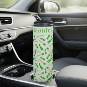 Garrafa Térmica Folha de Pandan Personalizada