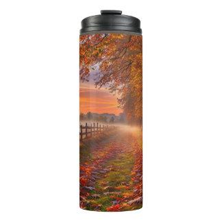 Garrafa Térmica folhagem do outono, cambaleador