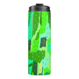 Garrafa Térmica Folhagem Verde