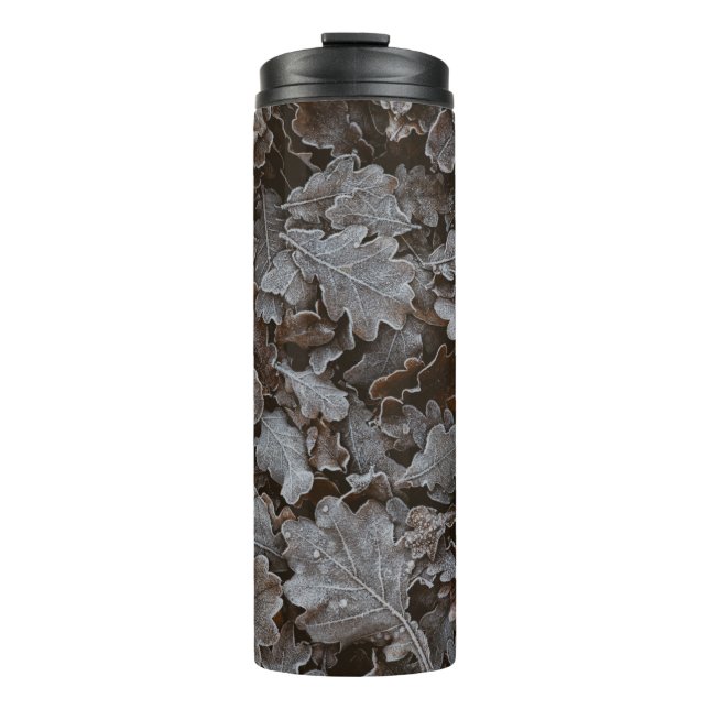 Garrafa Térmica Folhas de castanho (Frente)