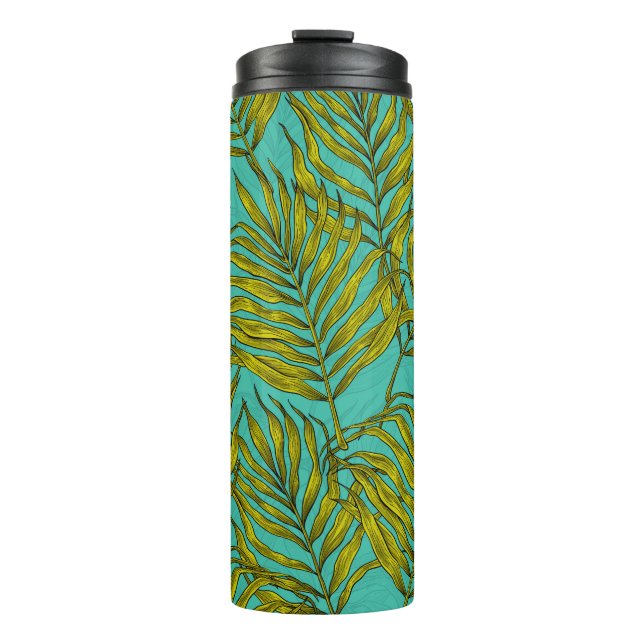 Garrafa Térmica Folhas de palma (Frente)