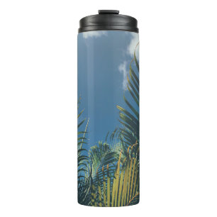 GARRAFA TÉRMICA FOLHAS DE PALMAS TROPICAIS
