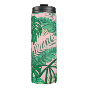 Garrafa Térmica Folhas tropicais