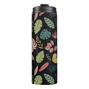 Garrafa Térmica Folhas Tropicais: Summer Vintage Floral