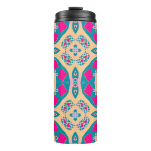 Garrafa Térmica Folheto tradicional, peruana, padrão de azulejos