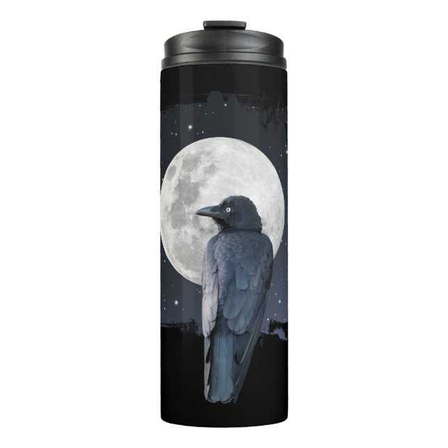 Garrafa Térmica Forest Raven Cold Moon (Frente)