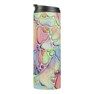 Garrafa Térmica Formas de Vida - Padrão de Arte Neurográfica 1