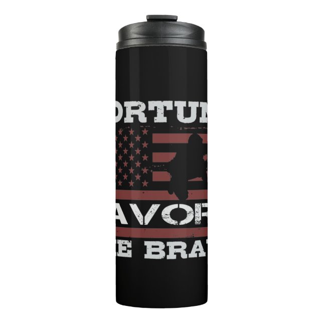 Garrafa Térmica Fortune Favors The Brave (Frente)