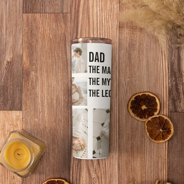 Garrafa Térmica Foto de Colagem Moderna | Presente de Pai (Criador carregado)