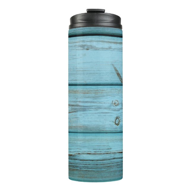 Garrafa Térmica Foto de encerramento de pranchas verdes (Frente)