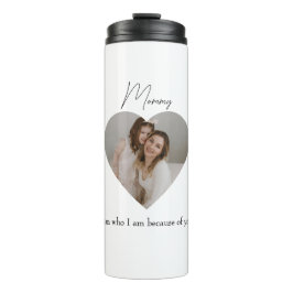 Garrafa Térmica Foto e texto do coração Eu sou quem sou por sua ca