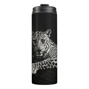 GARRAFA TÉRMICA FOTO EM GREYSCALE DE LYY LEOPARD