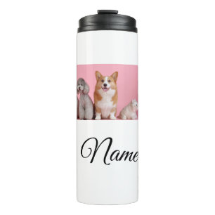 Garrafa Térmica Foto personalizada de animal colorido simples adic