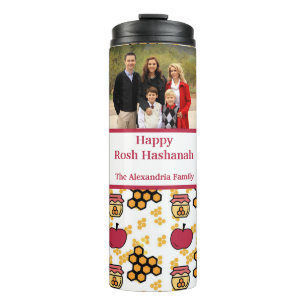 Garrafa Térmica Foto personalizada de Feliz Rosh Hashanah Jewish A