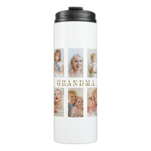 Garrafa Térmica Fotos personalizadas do Tumbler Térmico da Vovó