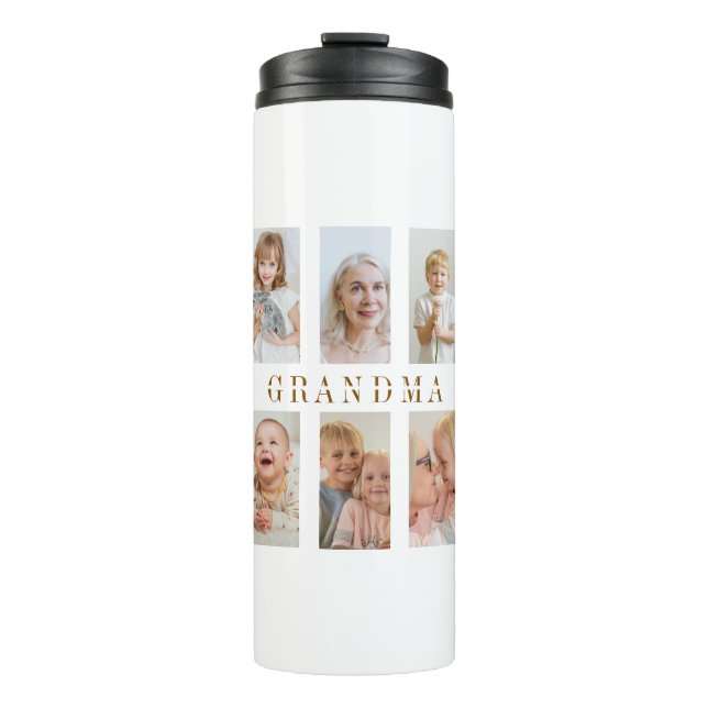 Garrafa Térmica Fotos personalizadas do Tumbler Térmico da Vovó (Frente)