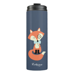 Garrafa Térmica Fox vermelho do hipster do Monocle