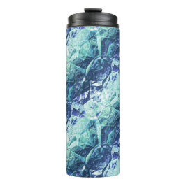 Garrafa Térmica fragments of memories - cobalt and mint : 