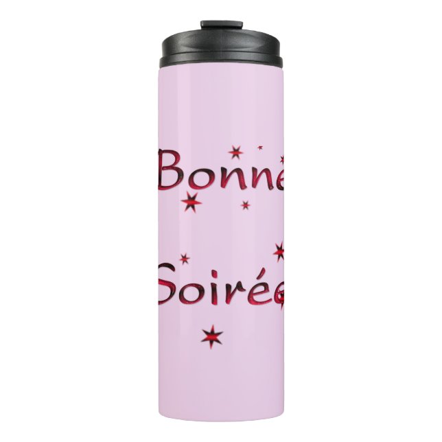 Garrafa Térmica Francês: Bonne Soiree Thermal Tumbler (Frente)