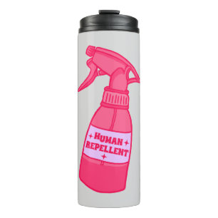 Garrafa Térmica Frasco de Spray Repelente Humano Humor Sassy