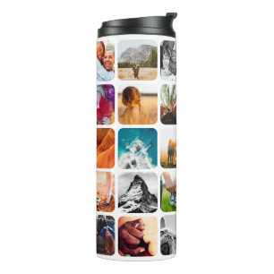 Garrafa Térmica Frasco Térmico 30 Modelo de Foto Arredondada