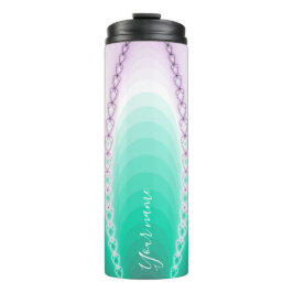 Garrafa Térmica Fratura de Gradiente Verde Roxo Personalizado