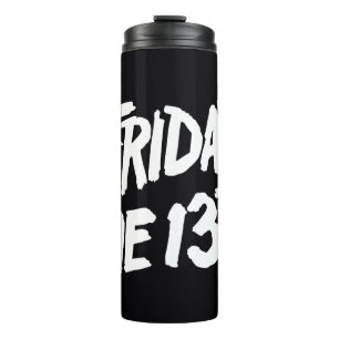 Garrafa Térmica Friday the 13th   Stacked Painted Logo