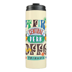 Garrafa Térmica FRIENDS™ Primeiro Café Gráfico Vibrante