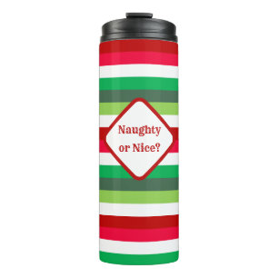 Garrafa Térmica Frio de Natal malvado ou agradável personalizável