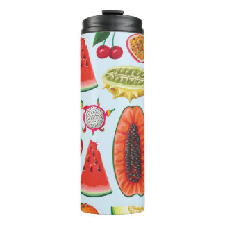 Garrafa Térmica Fruta Exótica: Trendy Impressão Invisível.