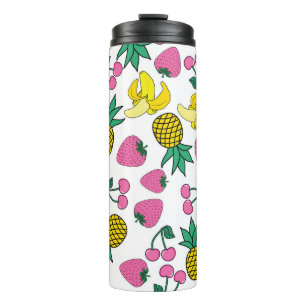 Garrafa Térmica Fruta Fiesta: Bananas, Ananases, Morangos