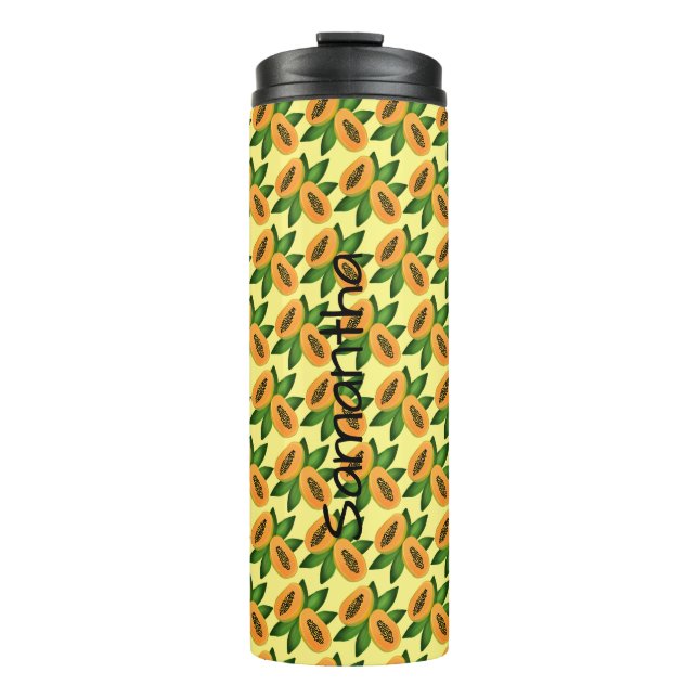 Garrafa Térmica Fruta Papaya (Frente)