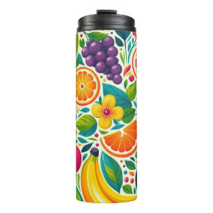 Garrafa Térmica Frutas coloridas