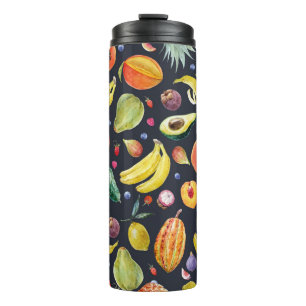 Garrafa Térmica Frutas Tropicais: Padrão De Multifrutíferos Por Co