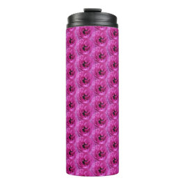 Garrafa Térmica Fuchsia Ranunculus - Design Floral Moderna