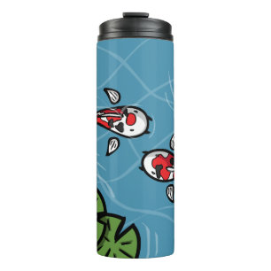 Garrafa Térmica Fuku e Heiwa o Tumbler Térmico Koi