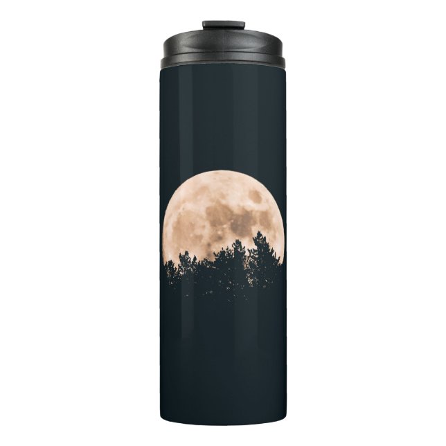 GARRAFA TÉRMICA FULL MOON BEHIND A TREE SILHOUETTES (Frente)