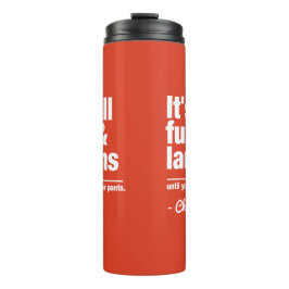 Garrafa Térmica FUN & LAUGHS nome personalizado & tumbler de cores