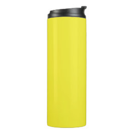 Garrafa Térmica Fundo Amarelo Sólido Vibrante