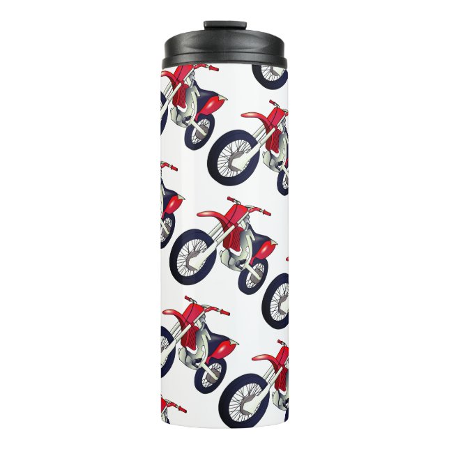 Garrafa Térmica Fundo de Cores Personalizadas de Motocicleta Verme (Frente)