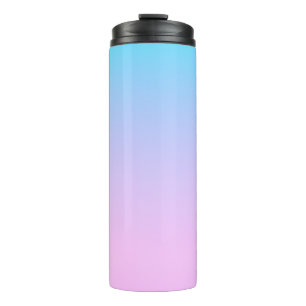 Garrafa Térmica Fundo de gradiente azul e rosa
