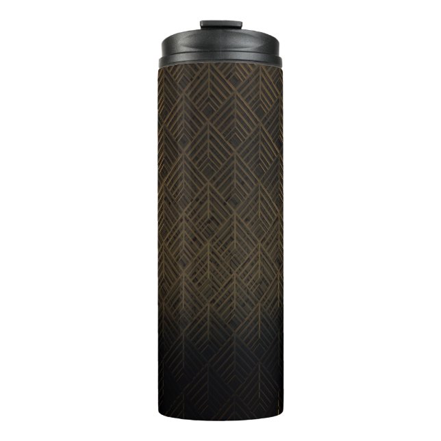 Garrafa Térmica Fundo de Ilustração 3D da Art Deco (Frente)