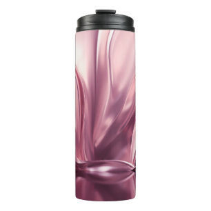 Garrafa Térmica Fundo de Ilustração 3D Dourada Luxuosa