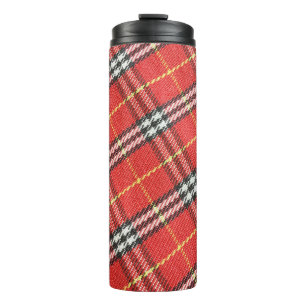 Garrafa Térmica Fundo de Textura Tartan Clássica