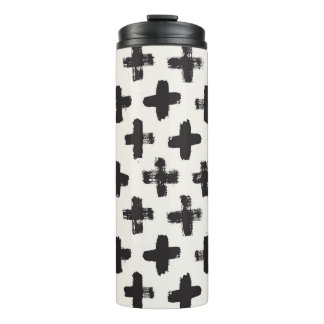 Garrafa Térmica Fundo do Abstrato de Vintage com Traços de Pincel