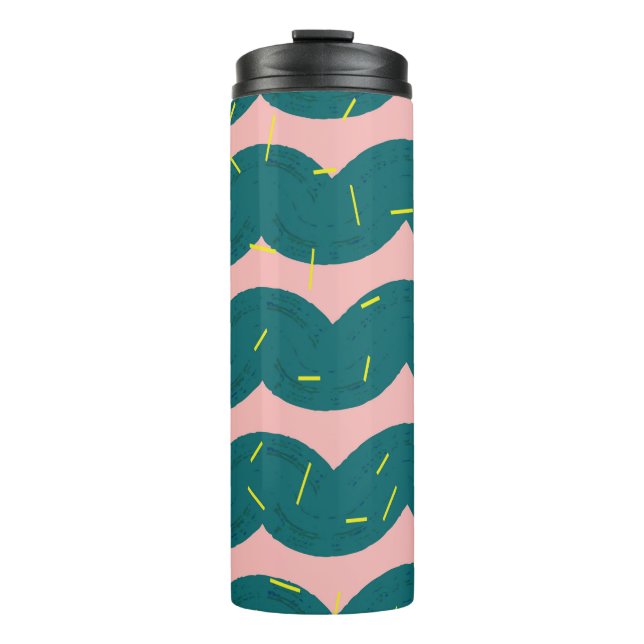 Garrafa Térmica fundo ondulado do cacto (Frente)