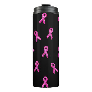 Garrafa Térmica Fundo Preto da Brilha Rosa
